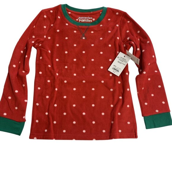 Jammies For Your Families 2-Piece Pajama Set XS (6/6X)  Girls Red Polka Dot Poly - Picture 5 of 10